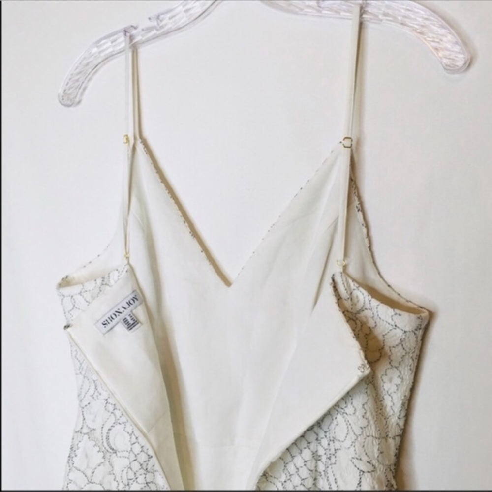 NWT Shona Joy Lace overlay sweetheart dress 10 L - Picture 6 of 8